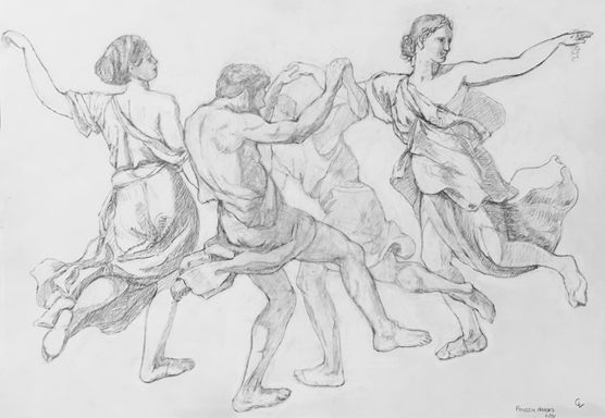 Four Poussin Dancers